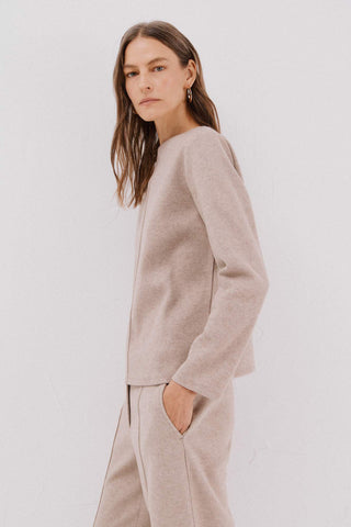 Camiseta Manga Larga con Aberturas Laterales