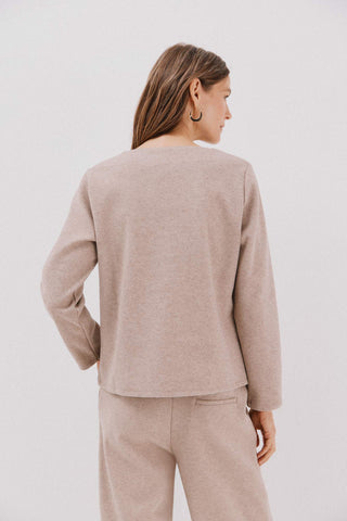 Camiseta Manga Larga con Aberturas Laterales