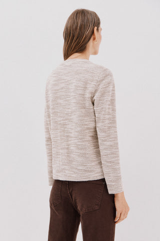 Chaqueta Tweed con Botones Dorados