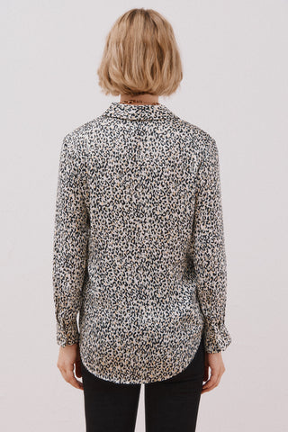 Camisa Manga Larga con Tejido Satinado