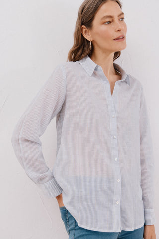 Camisa Manga Larga de Algodón
