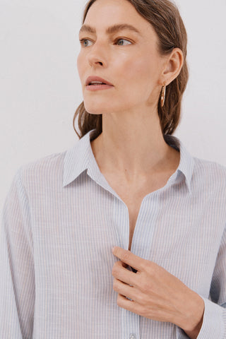 Camisa Manga Larga de Algodón