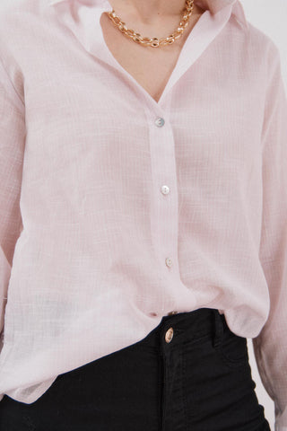Camisa Manga Larga de Algodón