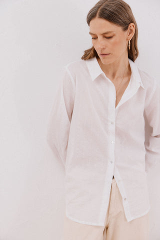 Camisa Manga Larga de Algodón