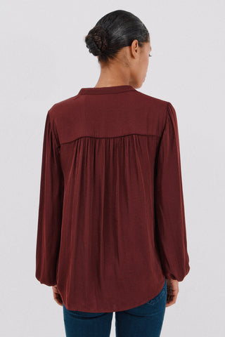 Camisa Manga Larga con Tejido Satinado