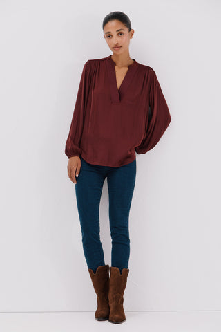 Camisa Manga Larga con Tejido Satinado