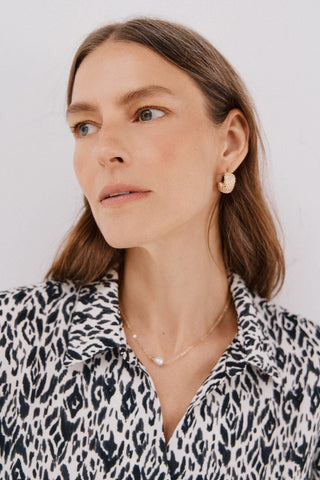 Camisa Manga Larga con Detalle Pliegue