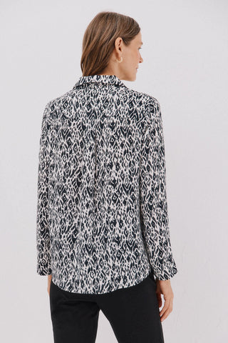 Camisa Manga Larga con Detalle Pliegue