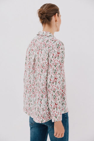 Camisa Manga Larga con Detalle Pliegue