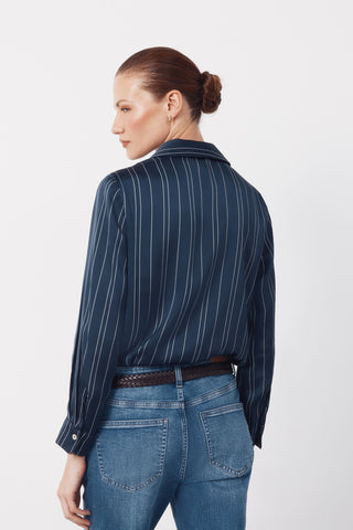 Camisa Manga Larga con Tejido Satinado