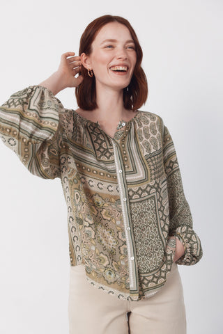 3.T.M.Blusa Print Patchwork Rosa.