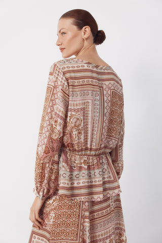 3.T.M.Blusa Print Patchwork Rosa.