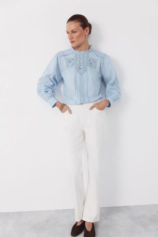 3.T.M.Blusa Laces Azul.