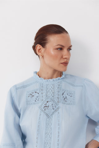 3.T.M.Blusa Laces Azul.