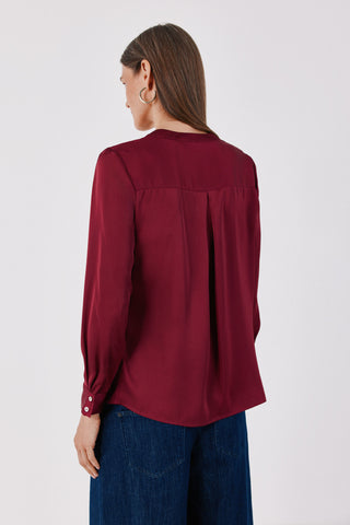 3.T.Ki.Blusa Satinada Mao.