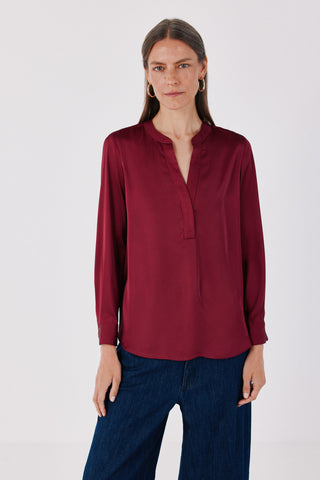3.T.Ki.Blusa Satinada Mao.