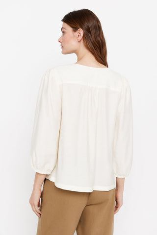 Blusa Cuello Pico con Textura