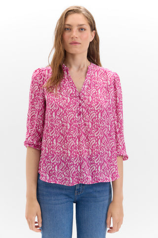 Blusa Cuello Mao Estampado