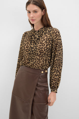 Blusa Manga Larga Animal Print