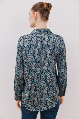 Camisa Manga Larga con Tejido Satinado