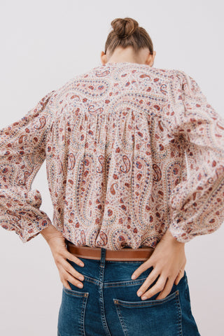 Blusa Manga Larga con Estampado