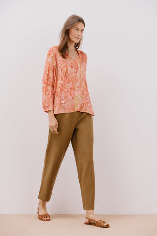 Blusa Manga Larga con Hilo Metalizado
