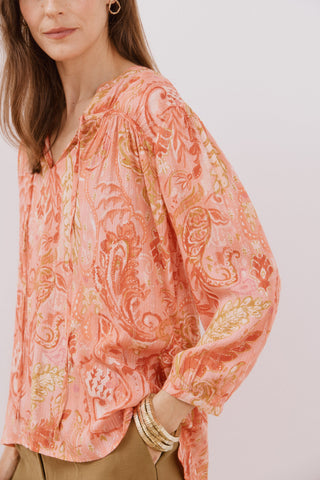 Blusa Manga Larga con Hilo Metalizado