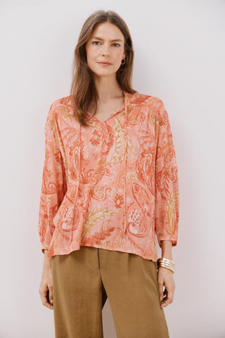 Blusa Manga Larga con Hilo Metalizado