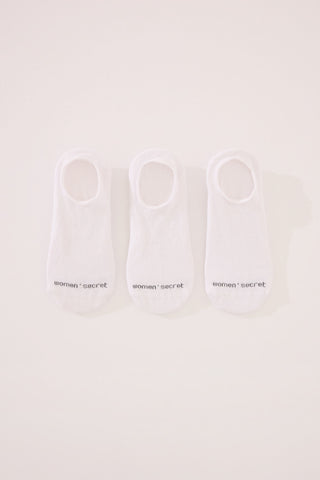 Paquete de 3 Calcetines de Algodón con Logo
