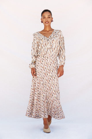 Enagua Midi Talle Alto con Estampado