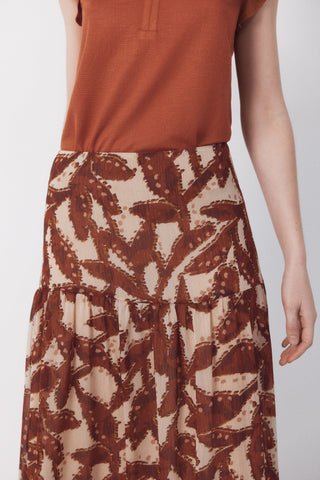 4.T.M.Falda Estampada Gasa.