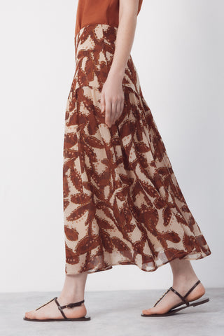 4.T.M.Falda Estampada Gasa.