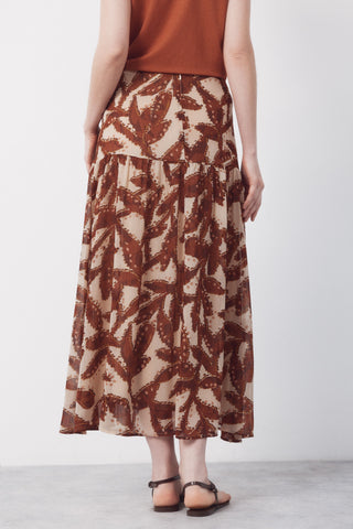 4.T.M.Falda Estampada Gasa.
