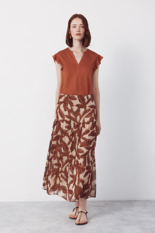 4.T.M.Falda Estampada Gasa.