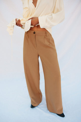 Pantalón Ancho con Doble Pinza