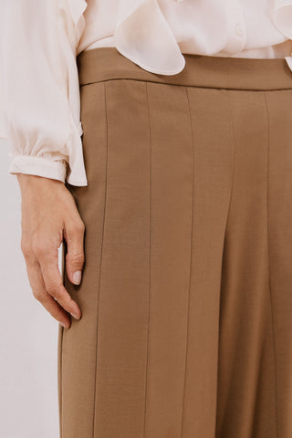 Pantalón Ancho con Cintura Elástica