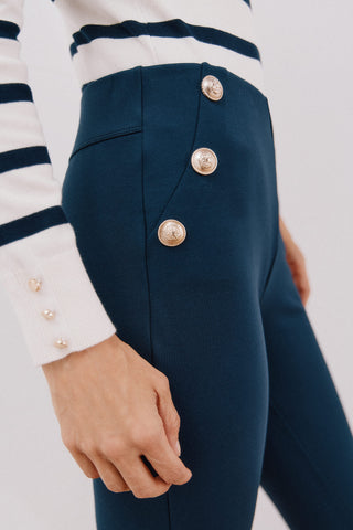Legging de Punto con Detalle Botones