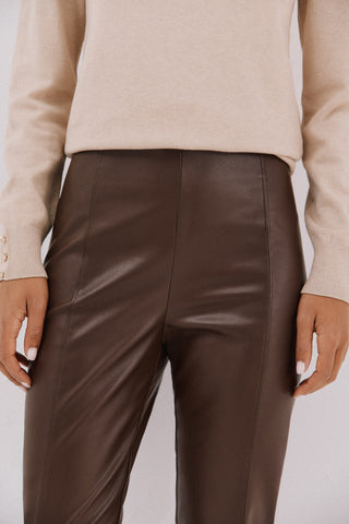 Pantalón Skinny Efecto Piel