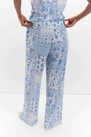 Pantalón con Cintura Elástica Estampado