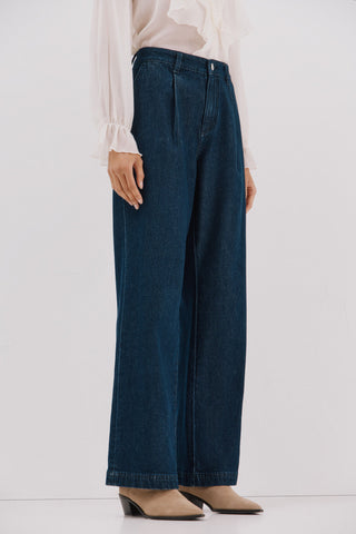 Jeans Talle Medio con Pinzas