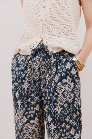 Pantalón con Cintura Elástica Estampado