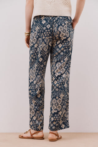 Pantalón con Cintura Elástica Estampado