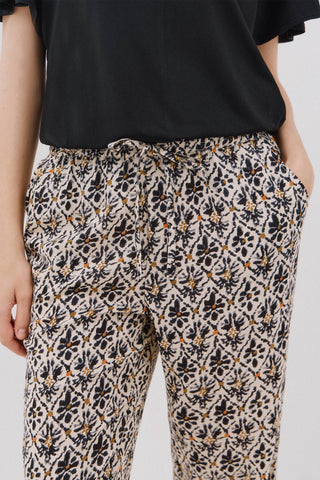 Pantalón con Cintura Elástica Estampado