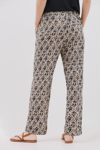 Pantalón con Cintura Elástica Estampado
