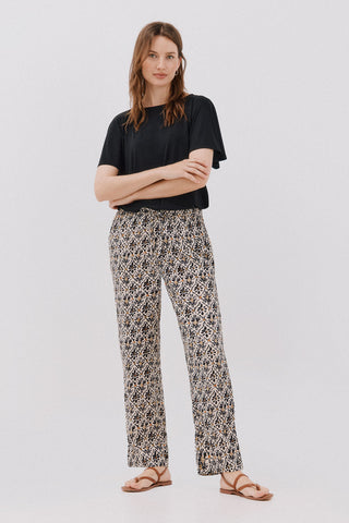 Pantalón con Cintura Elástica Estampado