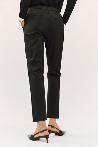Pantalón Recto con Cintura Elástica