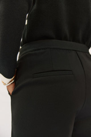 Pantalón Recto con Cintura Elástica