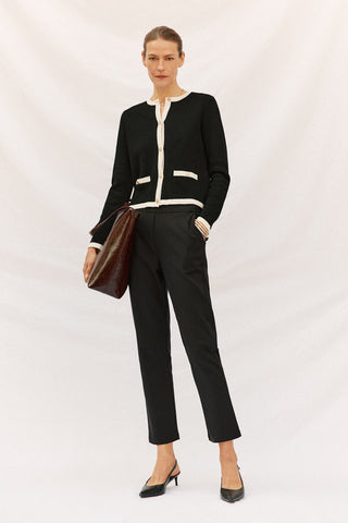 Pantalón Recto con Cintura Elástica