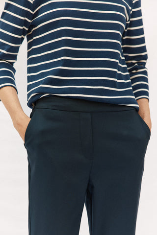 Pantalón Recto con Cintura Elástica