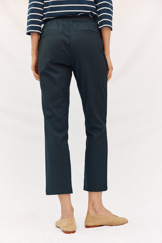 Pantalón Recto con Cintura Elástica